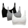 thumbnail image 1 of Pretty Comy 3 Pack Women's Medium Support Seamless Cami Bra, 1 of 6