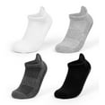 thumbnail image 1 of Pretty Comy 4 Pairs Non Slip Yoga Socks with Grips for Pilates, Ballet, Barre, Barefoot, Hospital Anti Skid Socks for Women and Men, 1 of 9