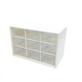 thumbnail image 1 of Pretty Comy 9 Grids Desktop Storage Box Jewelry Drawer Dust-proof Plastic Cosmetic Earrings Makeup Container Organizer, 1 of 6