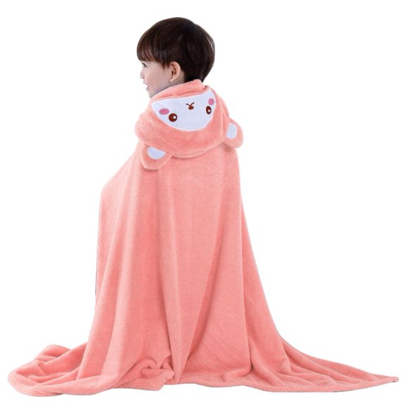 Pretty Comy Bath Towel Baby Towels with Hood 140*70cm Ultra Absorbent Soft Bathrobe Blanket Kids Shower Towel Gifts for Girls and Boys