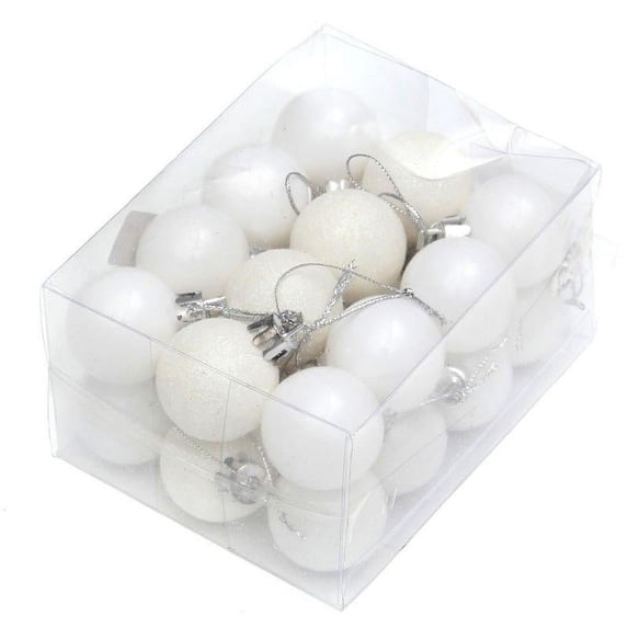 Pretty Comy Christmas Tree Decor Ball 24Pcs/Lot 30mm Bauble Xmas Party Hanging Ball Ornament