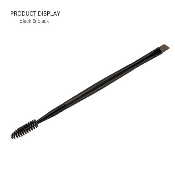 Pretty Comy Double Sided Eyebrow Flat Angled Brush Plastic Handle High Quality Pro Cosmetic Makeup Tool