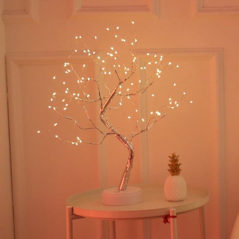 Pretty Comy LED Bonsai Tree Light - Artificial Fairy Light Tabletop Tree  Lamp with 108/36 LED Lights - USB/Battery Operated Touch Switch - Party  Wedding Children's Room Bedroom Living Room Decor - Walmart.com