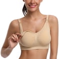 thumbnail image 1 of Pretty Comy Nursing Bra for Breastfeeding Seamless Full Bust Maternity Bras for Pregancy, 1 of 8