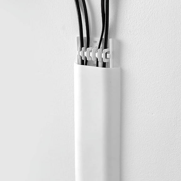 Pretty Comy Wall Mount Self-adhesive Cable Cover Protector Wire Management Cord Organizer Holder Hide Raceway