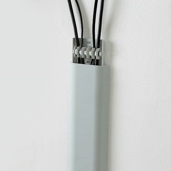 Pretty Comy Wall Mount Self-adhesive Cable Cover Protector Wire Management Cord Organizer Holder Hide Raceway