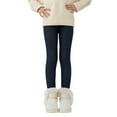 thumbnail image 1 of Pretty Comy Winter Girls Cotton Fleece Lined Leggings Pants Toddler Kids Basic Full Ankle Length Tight Pants 2-13 Years, 1 of 6