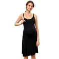thumbnail image 1 of Pretty Comy Women's Nursing Nightgown Maternity Dress Breastfeeding Gown Full Slips Sleepwear, 1 of 7