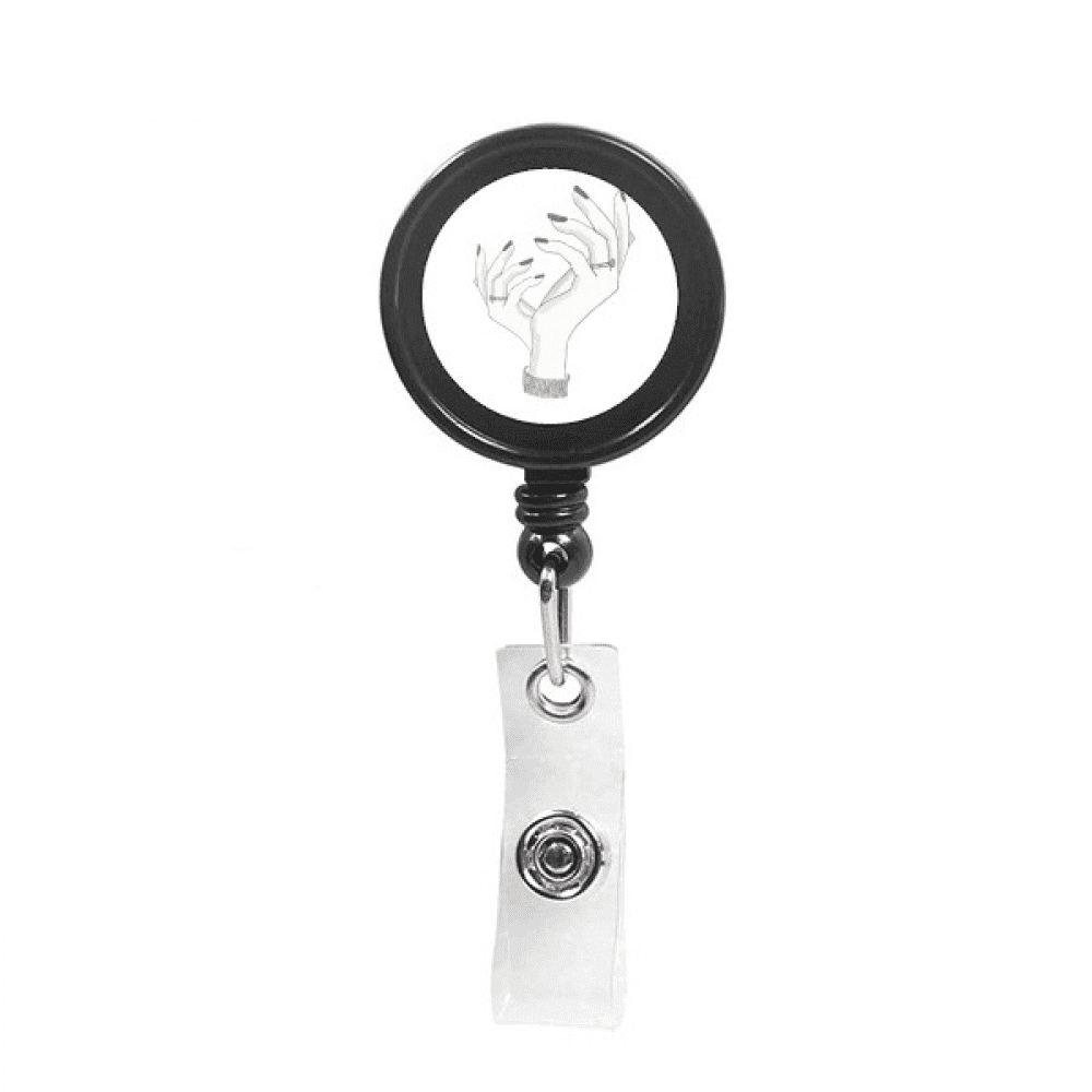 Pretty Coquettish Wrist Finesse Retractable Keychain Badge Holder ID Badge