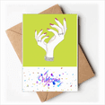 thumbnail image 1 of Pretty Coquettish Wrist Finesse Welcome Back Greeting Cards Envelopes Blank, 1 of 4