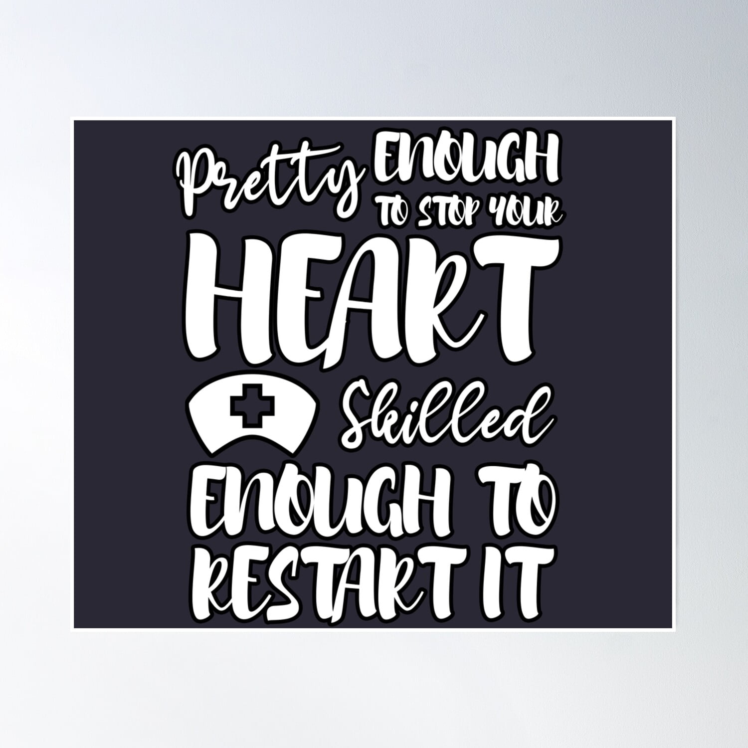 Funny Male Nurse Mug – “Handsome Enough To Stop Your Heart, Skilled Enough To Restart It”, 11 Oz Ceramic