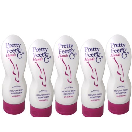 Pretty Feet & Hands Rough Skin Remover-Exfoliant, 3 Fluid Ounce - 5 Pack