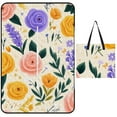 thumbnail image 1 of Pretty Floral Seamless Pattern Design Outdoor Picnic Blanket, Foldable Waterproof Beach Mat, Portable Beach Blanket for Beach Camping, Hiking, Family Concerts, 1 of 8