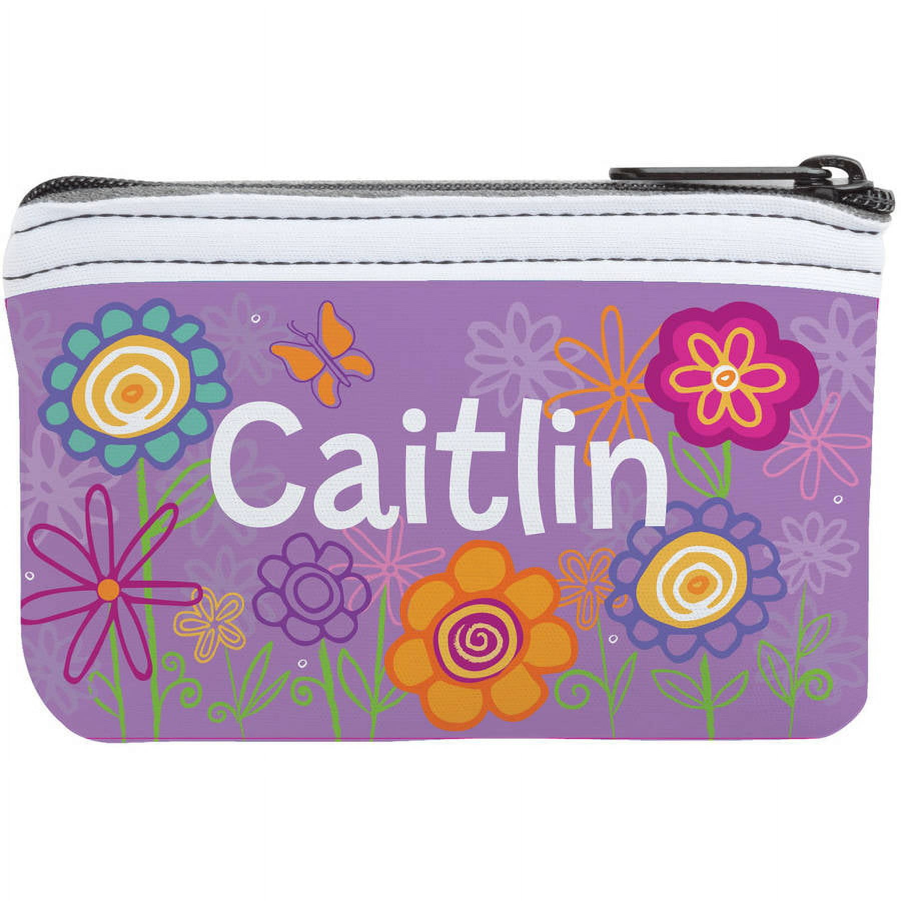 Pretty Flowers Personalized Coin Purse