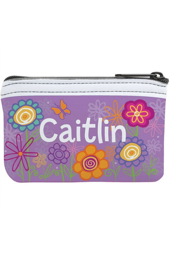 Pretty Flowers Personalized Coin Purse