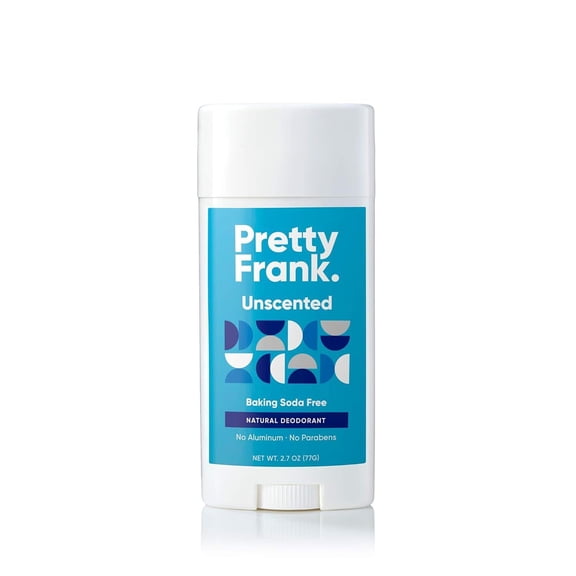 Pretty Frank Natural Aluminum-Free Baking Soda-Free Deodorant Stick Unscented