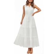 Pretty Garden Womens Short Sleeve Maxi Cap Sleeve Dress, Sizes S-XXL