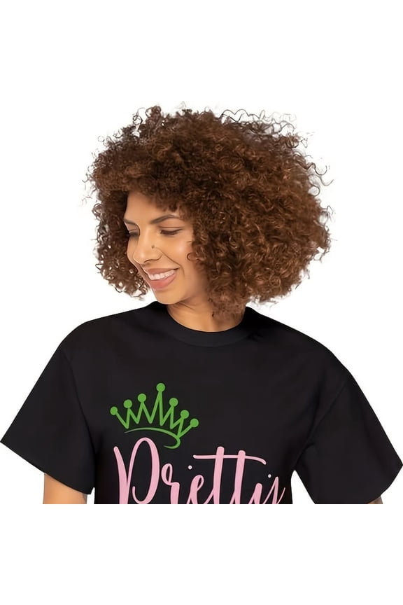 Pretty Gi Birthday Printed - Pink And Green S For Pretty Gis - Aka Inspired HBCU Greek T S1Hir7