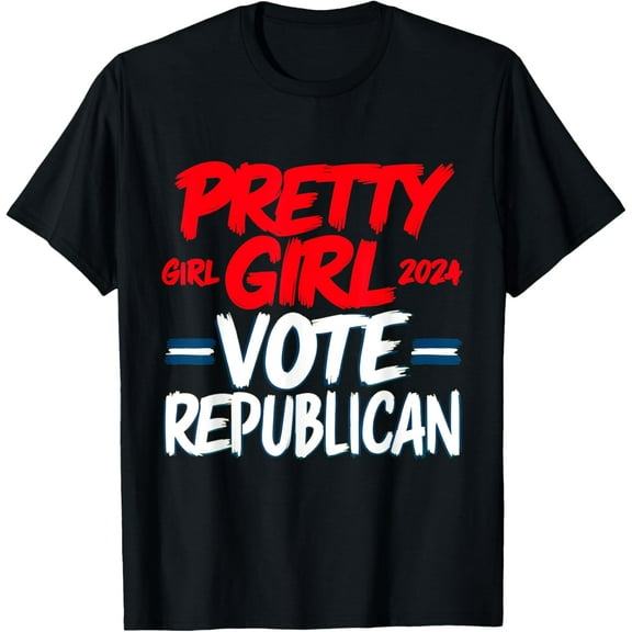 Pretty Girls Vote Republican American Patriotic election2024 T-Shirt