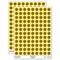 thumbnail image 1 of Pretty Hibiscus Flower Tropical 200+ Round Stickers - Yellow - Gloss Finish - 0.50" Size, 1 of 3