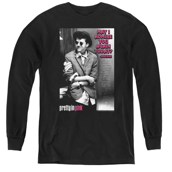 Pretty In Pink Admire Youth Long Sleeve T-Shirt Tee Black