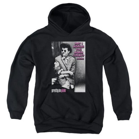 Pretty In Pink-Admire Youth Pull-Over Hoodie- Black - XL