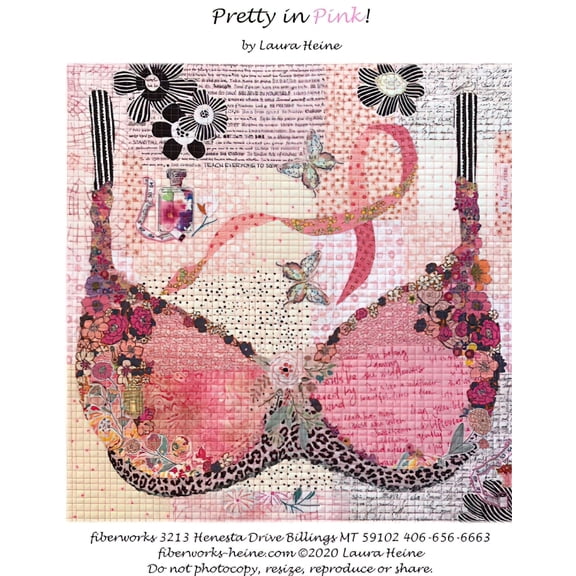 Pretty In Pink Collage Pattern by Laura Heine