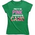 thumbnail image 1 of Pretty In Pink Dangerous In Camo - Cool Deer Hunting Hobby Women's T-Shirt, 1 of 4