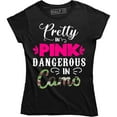 thumbnail image 1 of Pretty In Pink Dangerous In Camo - Cool Deer Hunting Hobby Women's Tee, 1 of 4