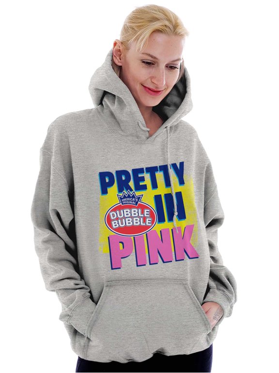 Pretty In Pink Dubble Bubble Logo Women Plus Size Hoodie Brisco Brands 4X