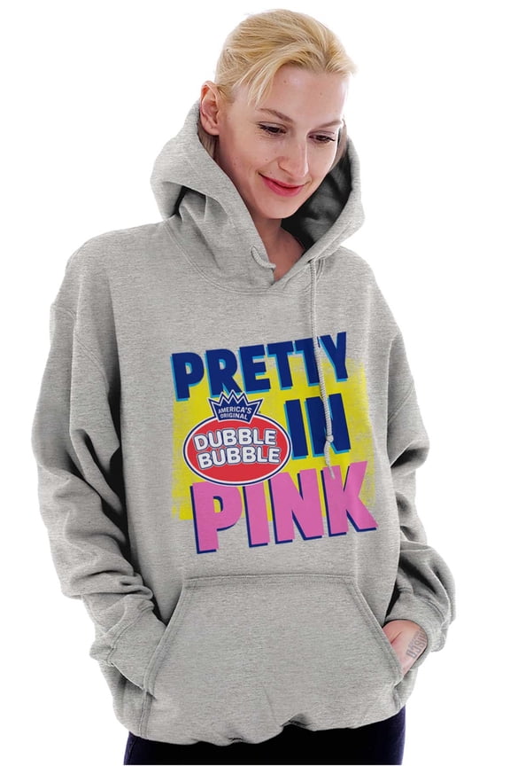Pretty In Pink Dubble Bubble Logo Women Plus Size Hoodie Brisco Brands 4X