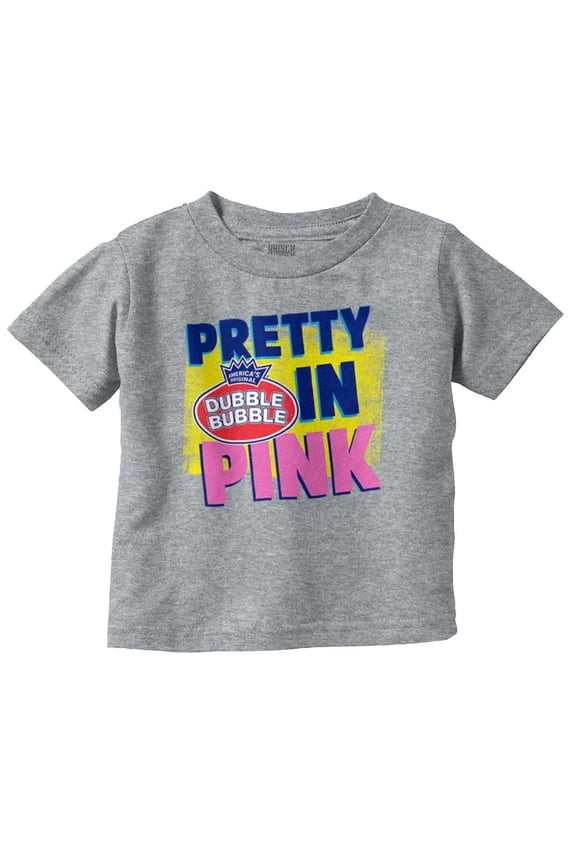 Pretty In Pink Dubble Bubble Logo Youth T Shirt Tee Girls Infant Toddler Brisco Brands 3T