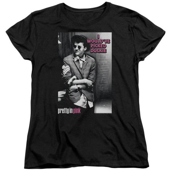 Pretty In Pink/I Wouldve S/S Women's Tee Black Par580