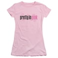 thumbnail image 1 of Pretty In Pink 1986 Romantic Comedy Drama Movie Logo Juniors Sheer T-Shirt Tee, 1 of 2