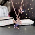 thumbnail image 1 of Pretty Jewelry 925 Silver,Rose Gold Necklace Pendant Cubic Zircon Party Gift, 1 of 6