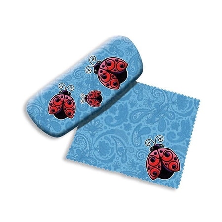 Ladybugs Eyeglass Case and Cleaner