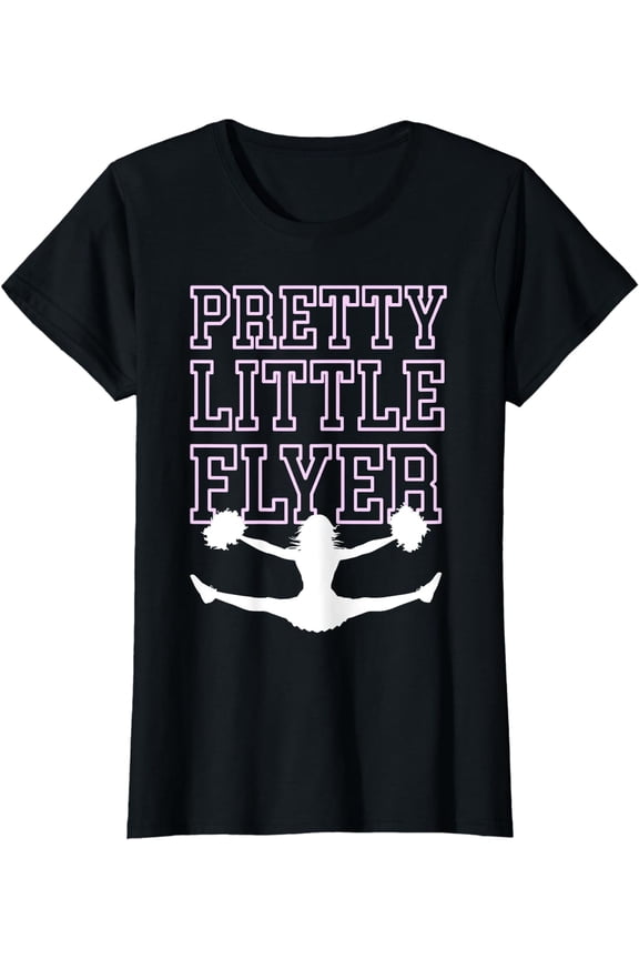 Pretty Little Flyer Cheerleader T Shirt Cheer Team Mom Gift