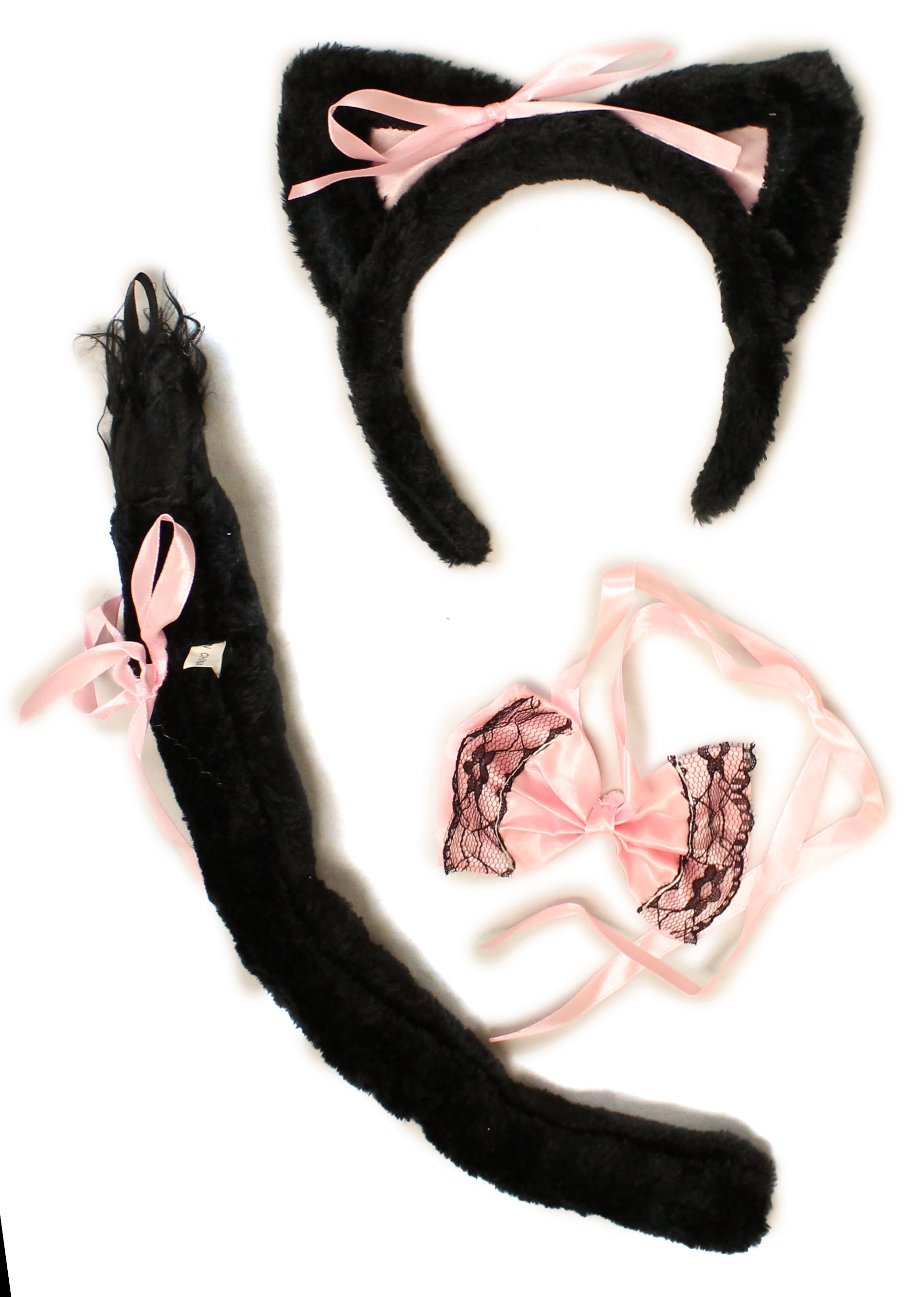 Adorable black lace with bow kitty cat Halloween ears $_57.JPG?set_id=880000500F main image 4