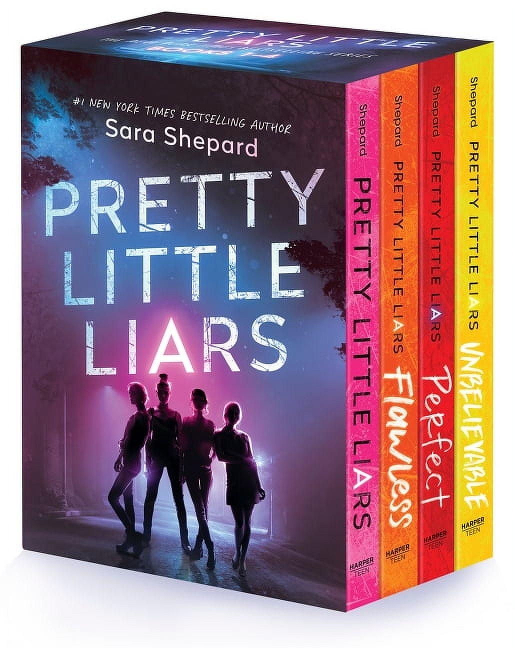 Pretty Little Liars Pretty Little Liars 4-Book Paperback Box Set: Pretty Little Liars, Flawless Perfect, Unbelievable, (Paperback)