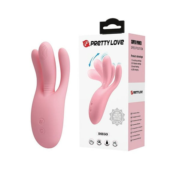Pretty Love Diego Nodding G-Spot Vibrator, Pink
