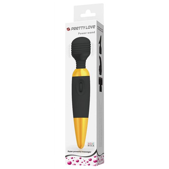Pretty Love Power Wand Perosnal Massage Wand, Gold