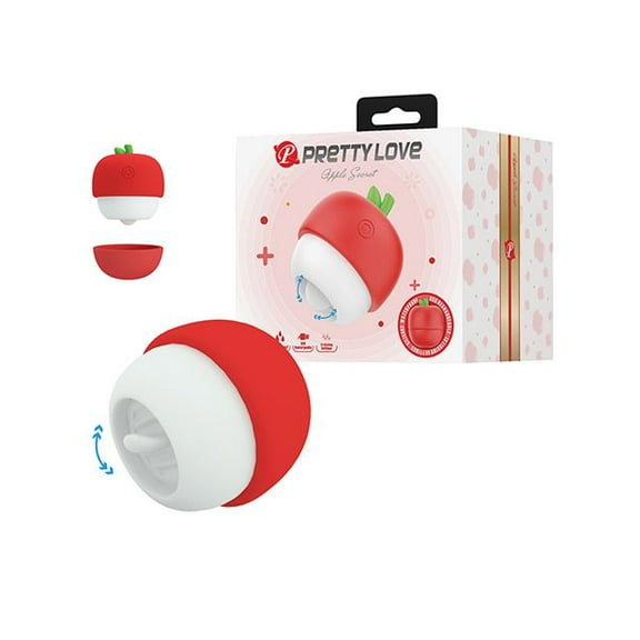 Pretty Love Secret Licking Apple Cilitorl Vibrator, Red