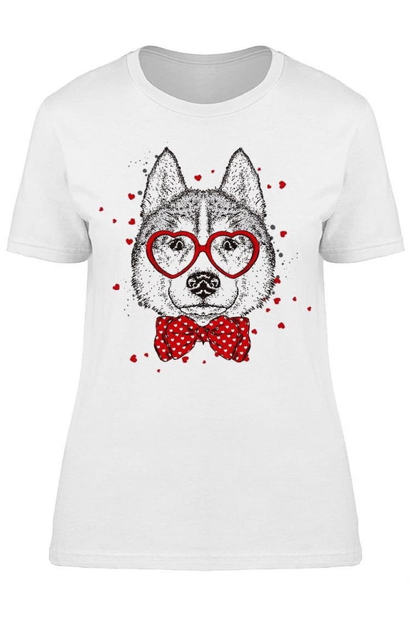 Pretty Lovely Husky T-Shirt Women -Image by Shutterstock, Female Small