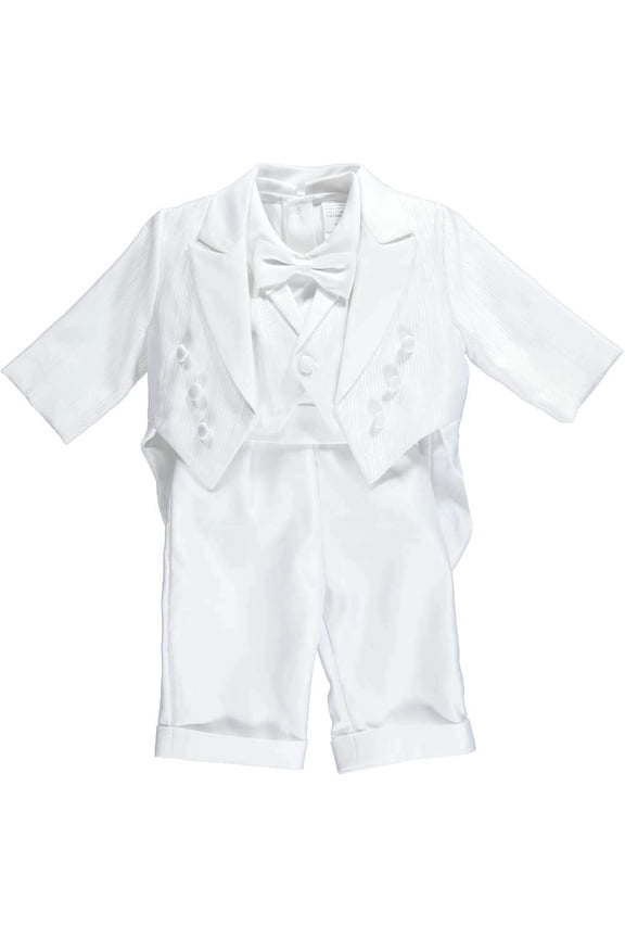 Baby Boys’ First 6-Piece Christening Tuxedo Color: white Size: 18 months