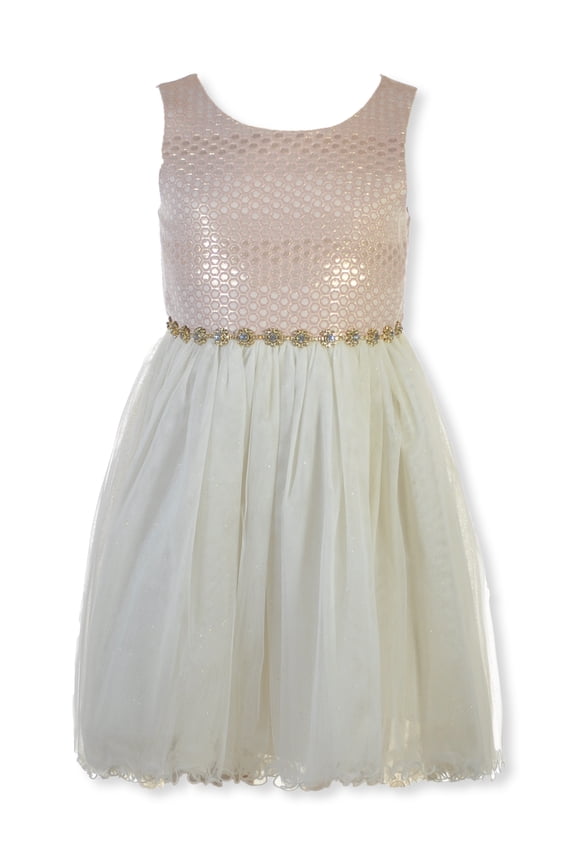 Girls' Sleeveless Mermaid Dress Color: pink Size: 3t