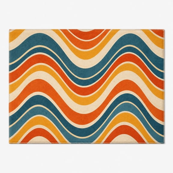 Pretty Messy Modern Printed Non-Slip Doormat, 15.7 x 23.6 in
