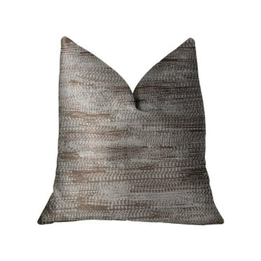 Pretty Oasis Brown Luxury Throw Pillow, 18 x 18 in.