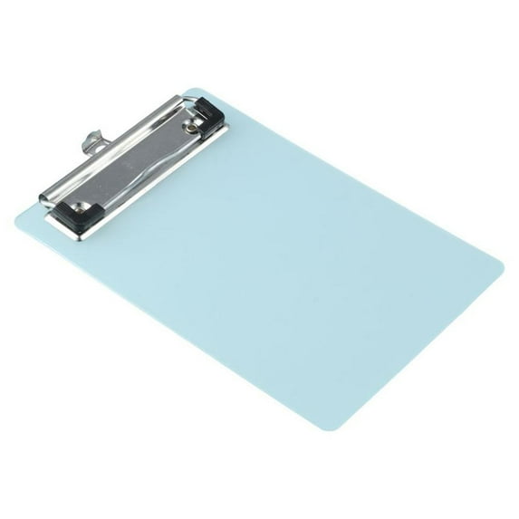 Pretty Offices Colorful Memo Size Small Mini Clipboard Pocket Clip Boards A6 Clipboards Clip Boards BLUE