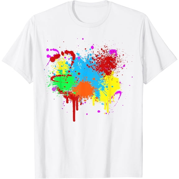 Pretty Paint Splatter Painting Abstract Art Paint Splatter T-Shirt