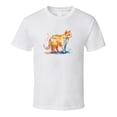 thumbnail image 1 of Pretty Painted Cat Tee Colorful Cat Lover Tshirt Feline Novelty T Shirt, 1 of 1